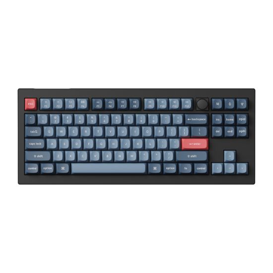 Picture of Keychron V3 Max QMK/VIA 80% Wireless Custom Mechanical Keyboard (Red Switch) – Carbon Black