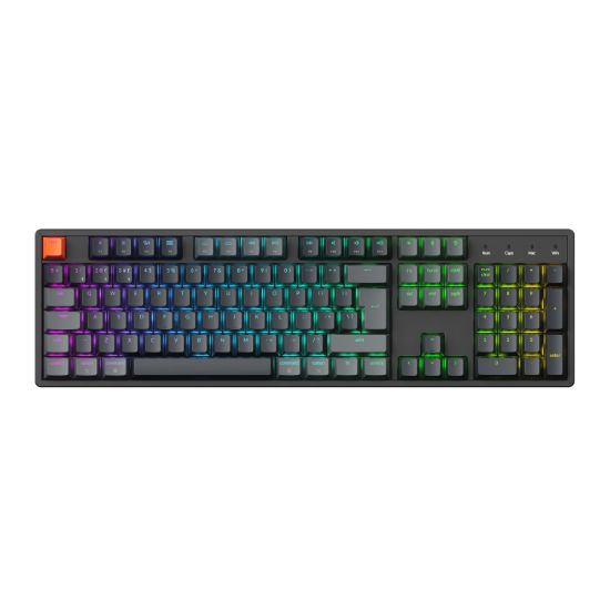 Picture of Keychron K10 QMK Full-size RGB Wireless Custom Mechanical Keyboard V.2 (Super RED Switch) – Black