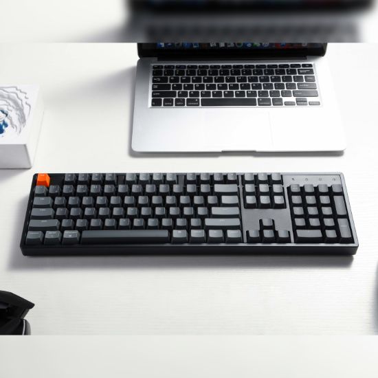 Picture of Keychron K10 QMK Full-size RGB Wireless Custom Mechanical Keyboard V.2 (Super RED Switch) – Black