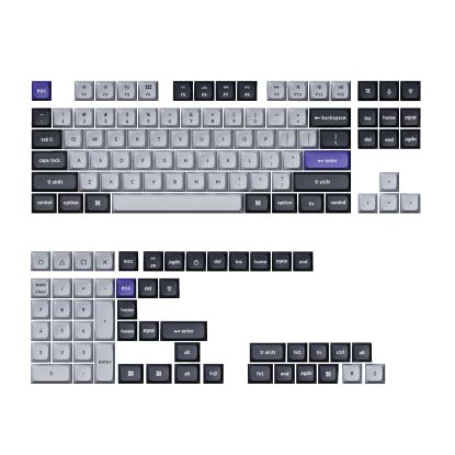 Picture of Keychron Double Shot KSA PBT Keycap Set - Dark Grey/White Smoke