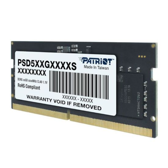 Picture of Patriot Signature Line DDR5 8GB 4800MHz Single Rank SODIMM Notebook Memory