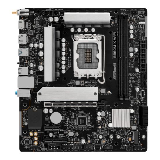 Picture of ASRock B860M-X Micro ATX DDR5 Motherboard (PCIe 5 and Wi-Fi 6E)