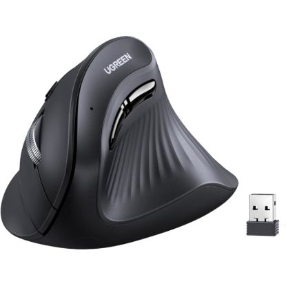 Picture of UGREEN Multi-Mode Vertical Mouse Bluetooth and 2.4G Wireless–Black