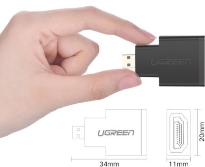 Picture of UGREEN Micro HDMI Male to HDMI Female Adapter – Black