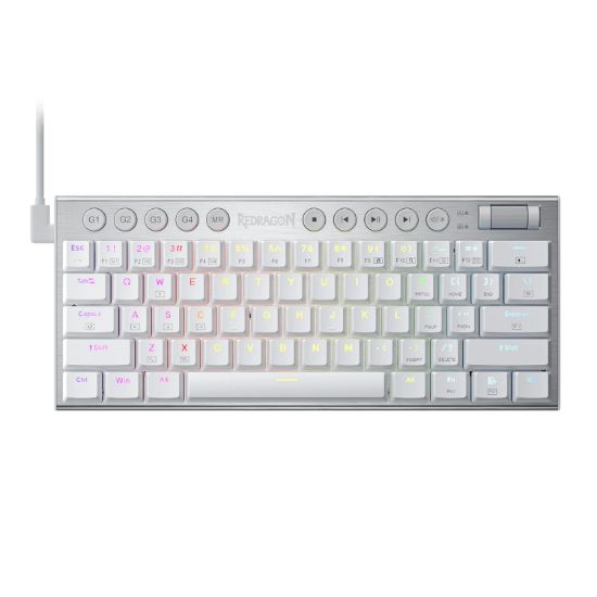 Picture of Redragon K632 HORUS Mini 60% RGB Wired Gaming Keyboard – White