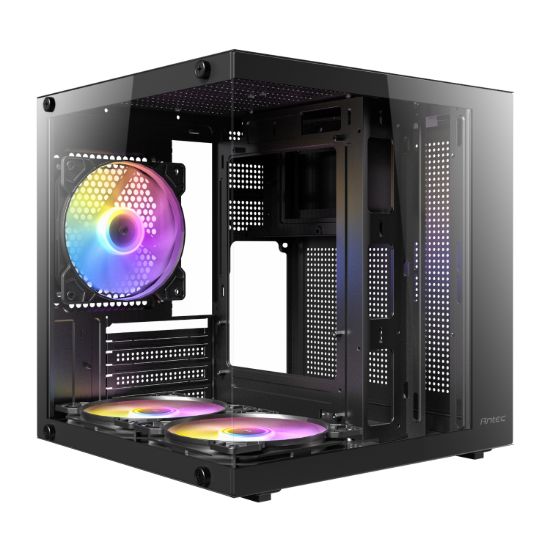 Picture of Antec VCX10M RGB Micro-ATX | ITX Mini -Tower Gaming Chassis - Black