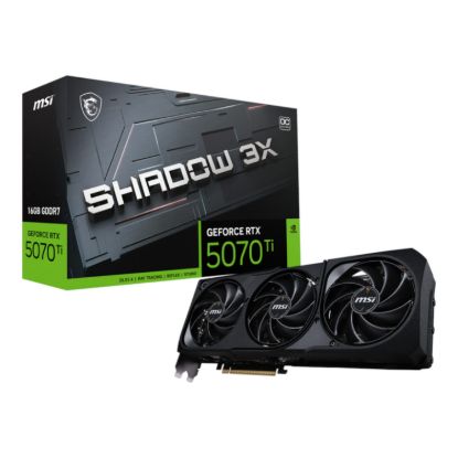 Picture of MSI GeForce RTX 5070 Ti 16GB GDDR7 SHADOW 3X OC Graphics Card