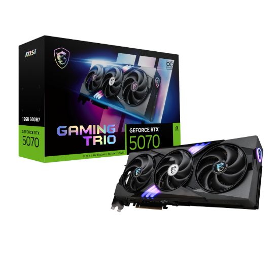 Picture of MSI GeForce RTX 5070 GAMING TRIO OC 12GB Graphics Card – Black