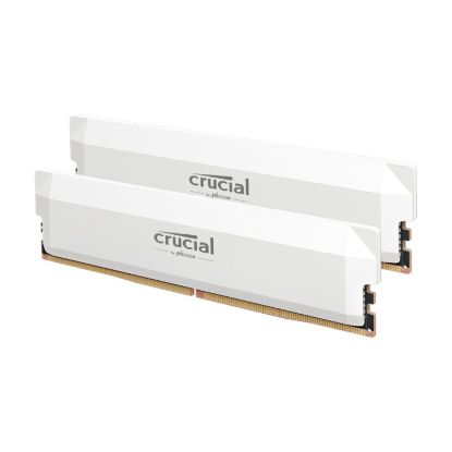 Picture of Crucial Pro DDR5-6000 64GB Overclocking Memory Kit - White