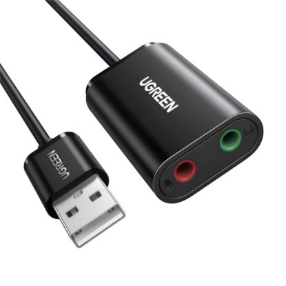 Picture of UGREEN USB to 3.5mm External Stereo Sound Adapter - Black
