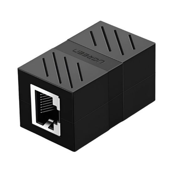 Picture of UGREEN RJ45 1Gbps Ethernet Cable Extender Adapter - Black