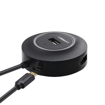 Picture of UGREEN 4-IN 1 USB 2.0 Hub (20777) - Black