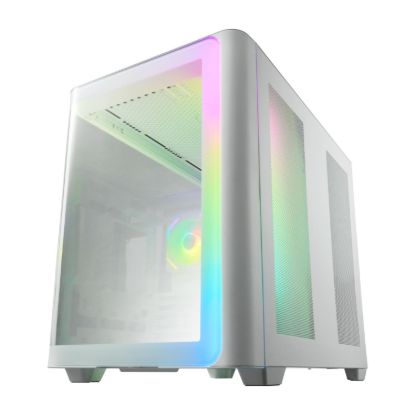 Picture of FSP M580 ARGB ATX Mid Tower Gaming Chassis - White