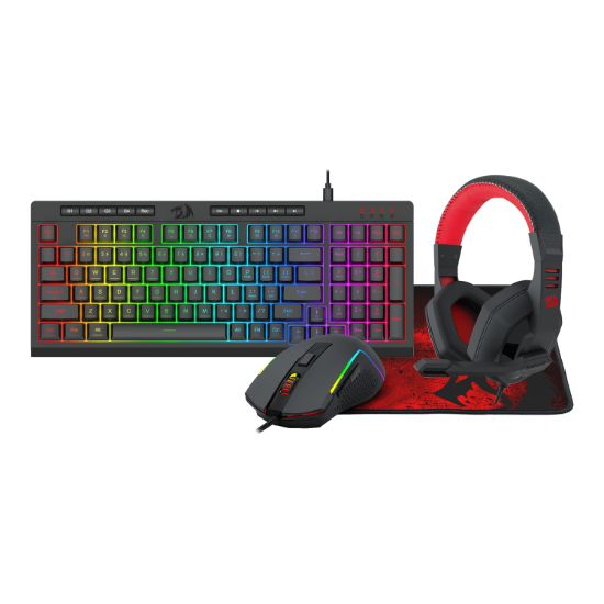 Picture of Redragon 4-in-1 Keyboard | Mouse | Mousepad | Headset Gaming Combo
