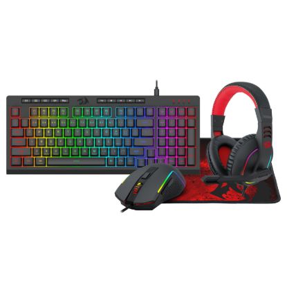 Picture of Redragon 4-in-1 Keyboard | Mouse | Mousepad | RGB Headset Gaming Combo