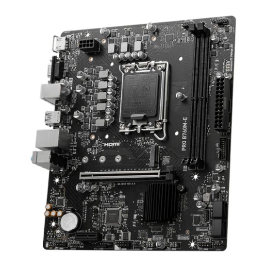 Picture of MSI B760M-E PRO DDR5 LGA1700 M-ATX Motherboard