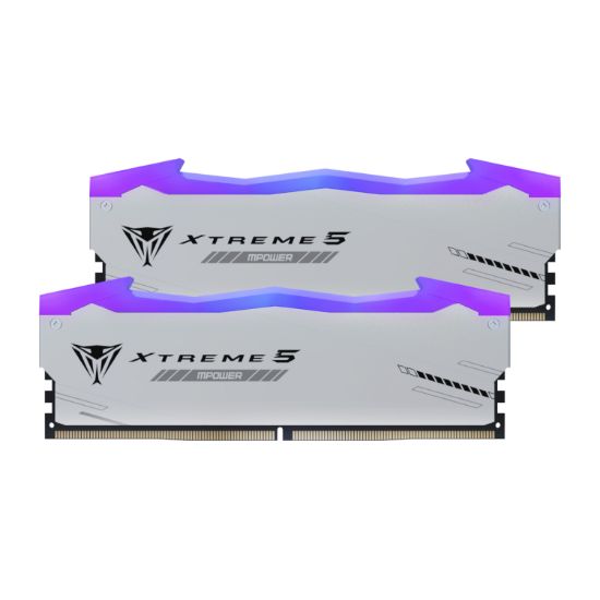 Picture of Patriot Viper Xtreme 5 RGB MPower 32GB 6000MHz DDR5 Desktop Gaming Memory Kit - Silver