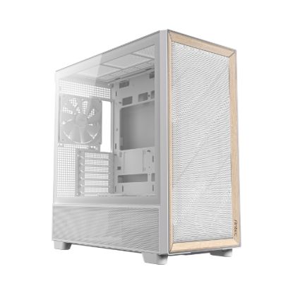 Picture of Antec FLUX Mid-Tower E-ATX Gaming Chassis Wood Front Panel - White