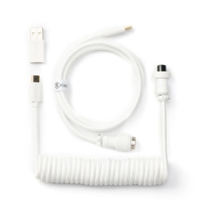 Picture of Keychron Coiled Aviator White Cable