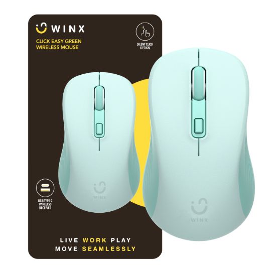 Picture of WINX CLICK Easy 1600DPI 2.4GHz Wireless Mouse - Green