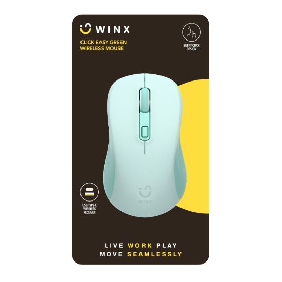 Picture of WINX CLICK Easy 1600DPI 2.4GHz Wireless Mouse - Green