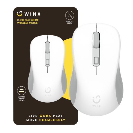 Picture of WINX CLICK Easy 1600DPI 2.4GHz Wireless Mouse - White