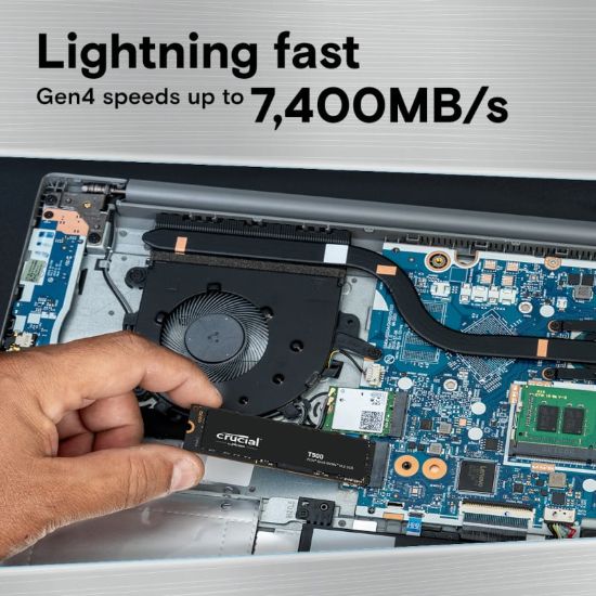 Picture of Crucial T500 4TB M.2 NVMe Gen4 NAND SSD