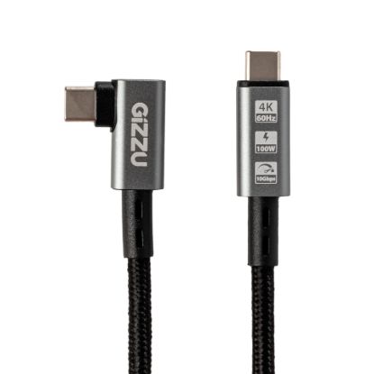 Picture of Gizzu 100W 10Gbps Type-C Angled 1m Cable