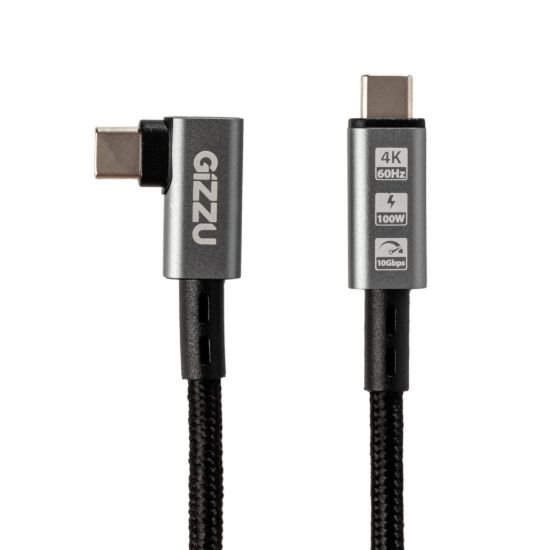 Picture of Gizzu 100W 10Gbps Type-C Angled 1m Cable