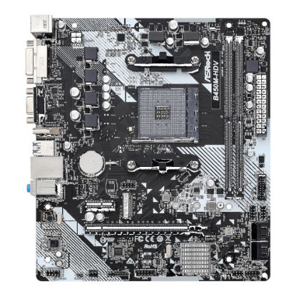 Picture of ASRock B450M-HDV R4.0 AMD AM4 M-ATX Motherboard