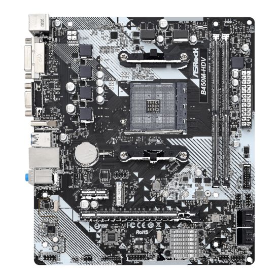 Picture of ASRock B450M-HDV R4.0 AMD AM4 M-ATX Motherboard