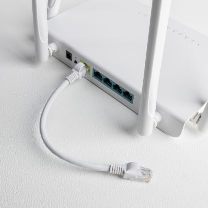 Picture of Gizzu Cat6 UTP Fly Lead Ethernet Network Cable 50cm – White