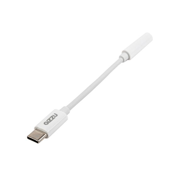 Picture of Gizzu USB Type-C to 3.5mm AUX Audio Adapter - White