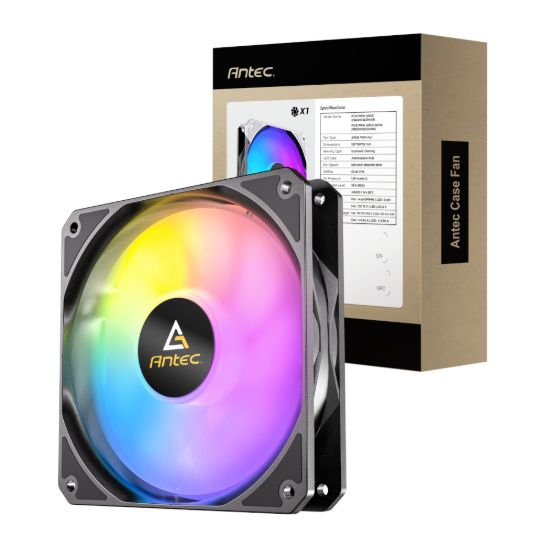 Picture of Antec P12 PWM 120mm ARGB Reverse Case Fan - Black