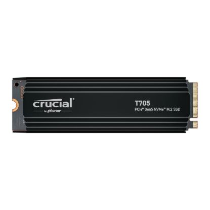 Picture of Crucial T705 4TB M.2 NVMe Gen5 with Heatsink NAND SSD