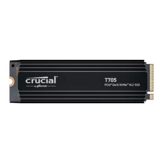 Picture of Crucial T705 4TB M.2 NVMe Gen5 with Heatsink NAND SSD