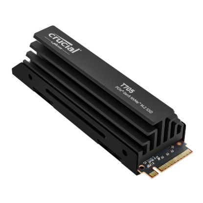 Picture of Crucial T705 4TB M.2 NVMe Gen5 with Heatsink NAND SSD
