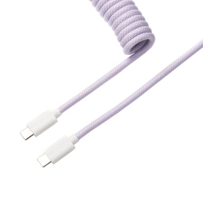 Picture of Keychron Coiled Aviator Cable - Light Purple/Straight