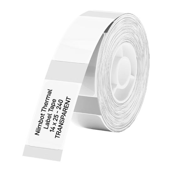 Picture of NIIMBOT D11/D110/D101/H1S Thermal Label 14x25mm - 240 Labels Per Roll - Transparent