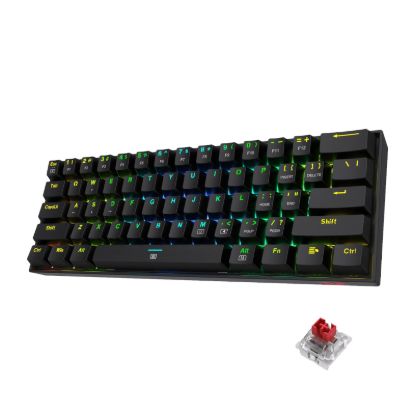 Picture of REDRAGON DRAGONBORN Wired Mechanical Keyboard RGB 67Key Design - Black