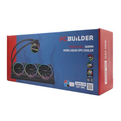 Picture of PCBuilder Hydro Chill 360MM AIO Liquid CPU Cooler ARGB