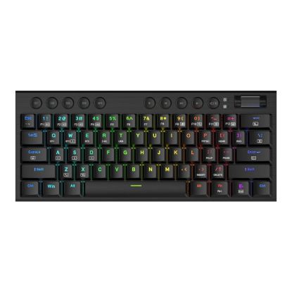 Picture of REDRAGON Horus Mini Pro 61Key Wireless Bluetooth Red Switch RGB Low Profile Gaming Mechanical Keyboard - Black