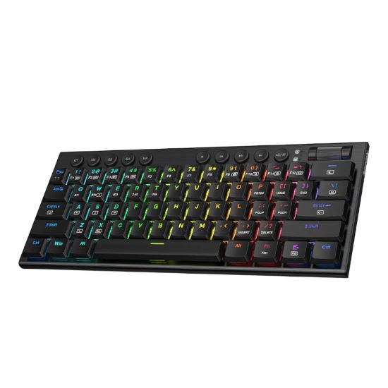 Picture of REDRAGON Horus Mini Pro 61Key Wireless Bluetooth Red Switch RGB Low Profile Gaming Mechanical Keyboard - Black