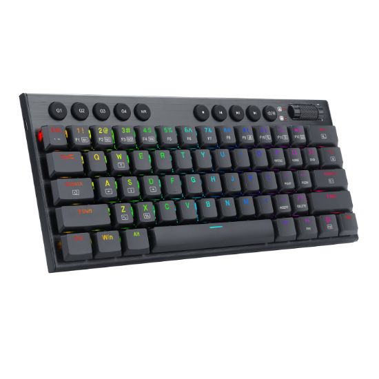 Picture of REDRAGON Horus Mini 61Key Red Switch RGB Low Profile Gaming Mechanical Keyboard - Black
