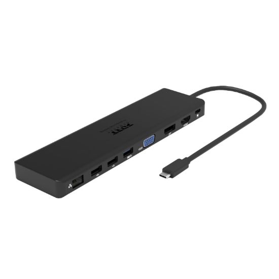 Picture of Port USB Type-C 1 x USB3.1|2 x USB 3.0|2 x USB 2.0|1 xHDMI-DP-VGA| Micro+SD Card Reader|1 x Mini DP|1 x RJ45|1 x Audio-Microphone| PD 100W -Black