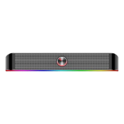 Picture of REDRAGON 2.0 Sound Bar ADIEMUS 2 x 3W RGB USB|Aux PC Gaming Speaker - Black