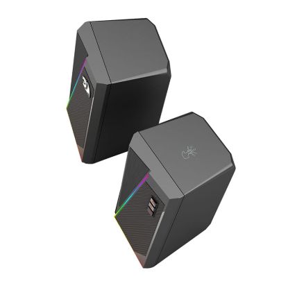 Picture of REDRAGON 2.0 Satellite Speaker ANVIL 2 x 3W RGB USB|Aux Gaming Speaker - Black