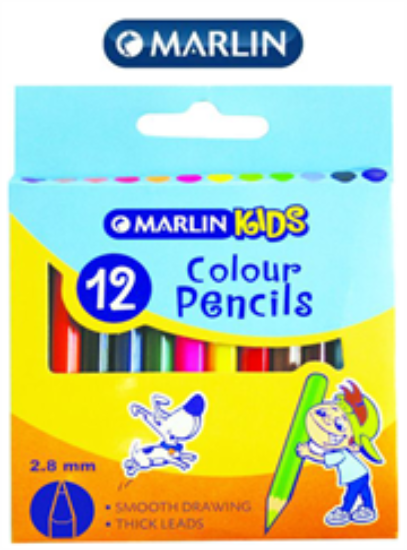 Picture of Marlin Kids Colour Pencils Short