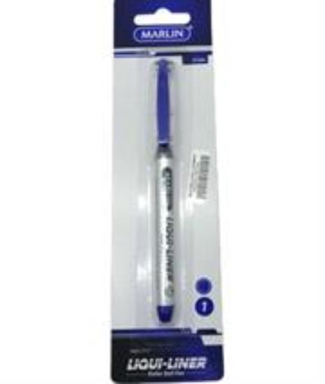 Picture of Marlin Liqui Liner Roller Ball Pen Blue Single Medium