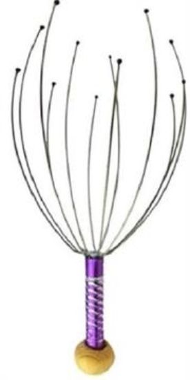 Picture of Casey Purple 12 Fingers Head And Scalp Hand Held Manual Massager